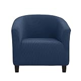 JHLD Jacquard Club Chair Slipcover, Microfiber Armchair Covers 1 Piece Stretch Tub Chair Covers Wash