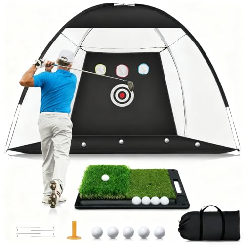 Golf Net, 10 x 7FT Golf Practice Nets for Backyard Driving Hitting Swing...