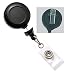 Black No Twist Badge Reel with Swivel Spring Clip By SpecialistID, Sold Individually