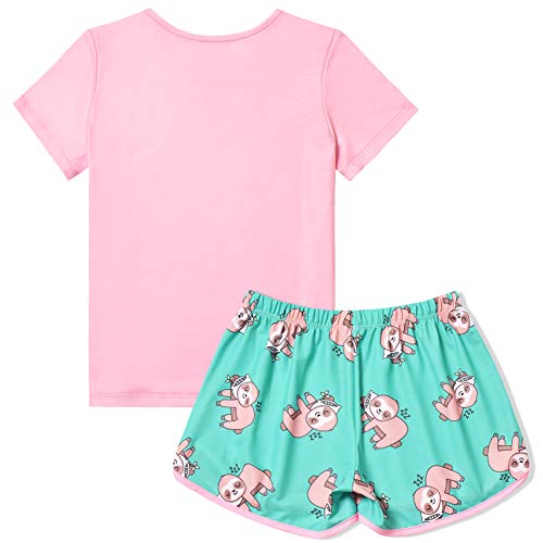 QPANCY Matching Girls & Dolls Pajamas Unicorn Pj Sets Summer Cotton Sleepwear2