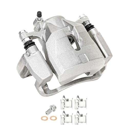 Image of Detroit Axle - Front 2pc Brake Calipers for Toyota Matrix Mirai RAV4 Scion tC Corolla iM Pontiac Vibe, 2 Disc Brake Calipers with Brackets Replacement