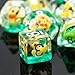 Cusdie 7-Die DND Dice, Polyhedral D&D Dice Set Filled with Animal, Animal Dice Set for Role Playing Game Borad Game (Yellow Duck)