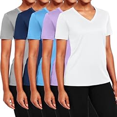 V Neck: 11# Grey+navy+blue+purple+white, 5 Pack