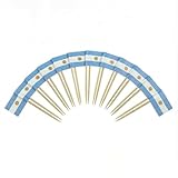 120 Stück Argentinien-Flaggen-Cocktailspieße - 6,5 cm (2,5 Zoll) Bambus-Zahnstocher mit Mini-Flaggen - Robuste Garniturspieße für Partys, Bars, Catering und Events - von Mobi Lock