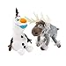 rodjl 2 Stück Gefrorener   Schneemann Olaf Plüschtiere 16Cm-20Cm, Gefüllte Plüschpuppen Kawaii Weiche Kuscheltiere Für Kinder