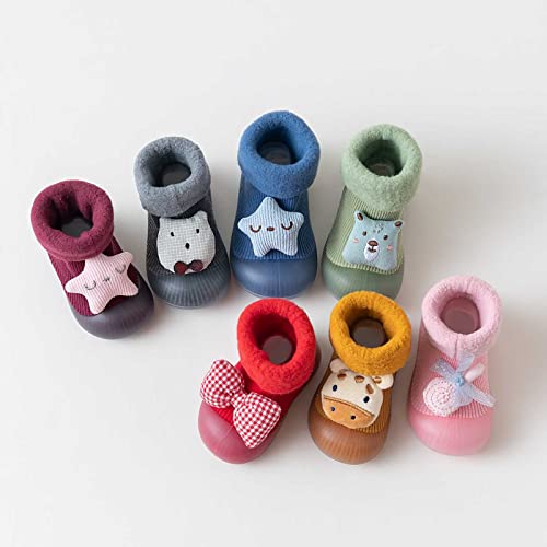 Girls Shoes Children Anti Slip Shoes Newborn Baby Girl Cotton Floor Socks Baby Boy Rubber Sole Shoes3