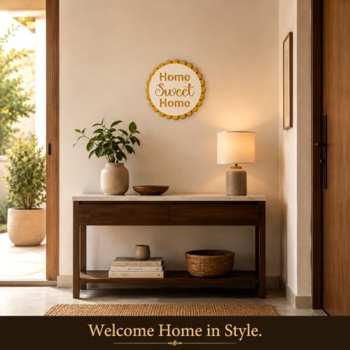 Image of Sehaz Artworks Home Sweet Home Decorative Items for Living Room 28x28 CM