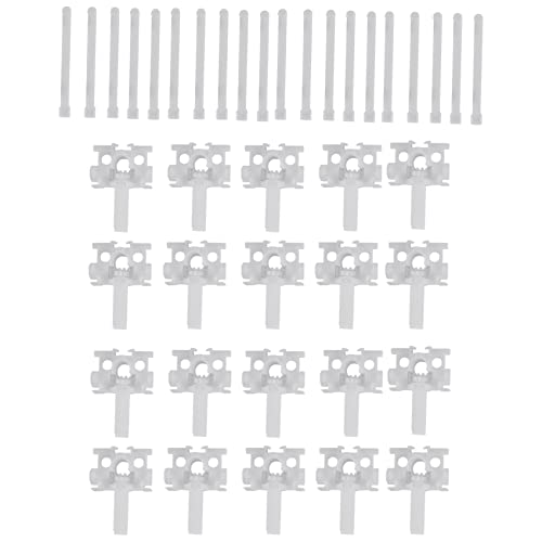 Kqcibz Vertical Blind Repair Kit - 20pcs White Plastic DIY Replacement Parts for Vertical Blinds