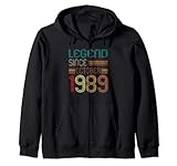 Photo Gallery 33rd birthday legend since october 1989 retro 33 years old felpa con cappuccio Photo Gallery 33rd birthday legend since october 1989 retro 33 years old felpa con cappuccio