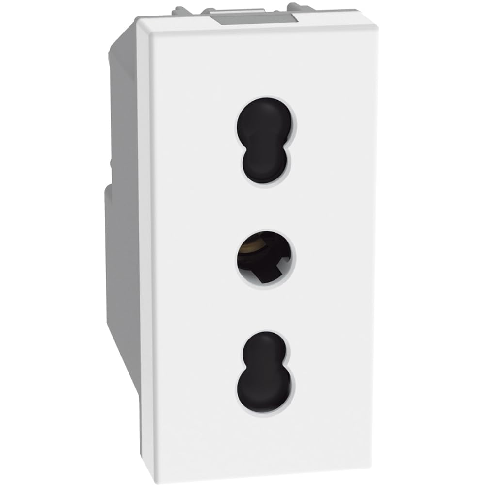 Bticino Matixgo Itaia Prise Standard 2p E 10a 1 Module Blanc - Jw4113