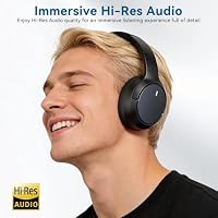 Hybrid ANC Wireless Over-Ear Headphones, 100H Playtime, Hi-Res Audio, Bluetooth 6.0, Multi-Mode Noise Cancellation, Comfort Fit, iOS & Android Compatible, Foldable Design, Travel-Friendly (Black) — image 5