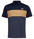 Under Armour Mens Playoff 2.0 Golf Polo, Midnight Navy / Orange 412, XXL