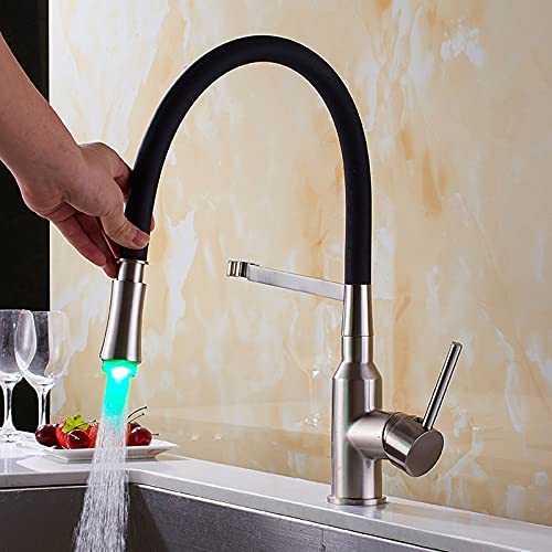Robinet de cuisine LED idéal pour évier de bar ou îlot
