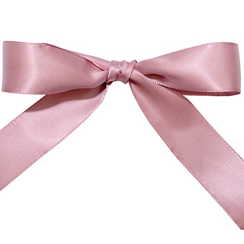 Image of Morex Ribbon 08822 /50-165 Double Face Satin Ribbon, 7 /8 inch x 50 Yd, Rosy Mauve