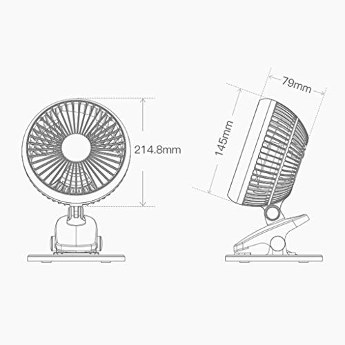 Ventilateur de table USB rotatif pour chambre d'enfant et bureau - 3