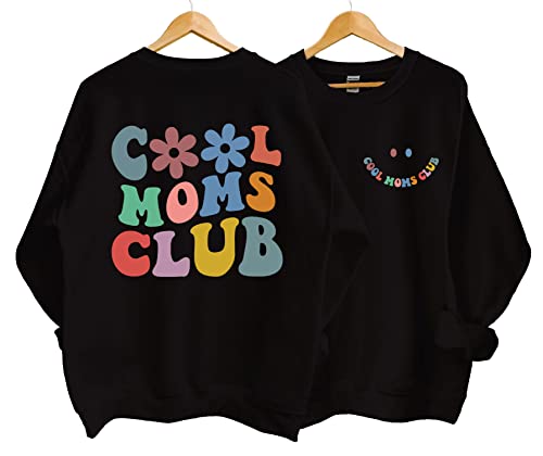 Cool Moms Club Sweatshirt - Valentine's & Birthday Gift for Moms Sand2