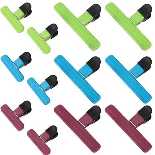 Catálogo para Comprar On-line Bolsas para pinzas , listamos los 10 mejores. 49 Pinzas para bolsas de comida, paquete de 12 unidades - Pinzas para sellar bolsas de comida, reutilizables y antideslizantes, ideales para patatas fritas, café, aperitivos, etc....