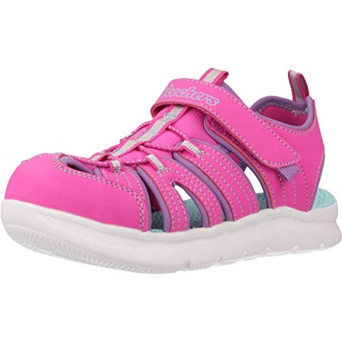 Skechers C-Flex Sandal 2.0 Playful Trek, Sandalias para Pescador Niñas, Htpk, 28...