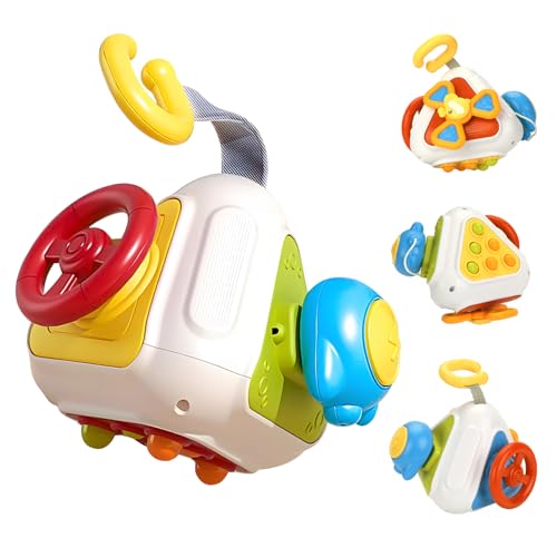 SHTALHST Montessori Spielzeug ab 1 Jahr, Montessori UFO Cube, Baby Motorikspielzeug, Sensorik Spielzeug, Pädagogisches Spielzeug von 1–3, Early Development & Activity Toys (M)