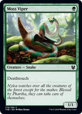 Magic: The Gathering - Moss Viper - Foil - Theros Beyond Death