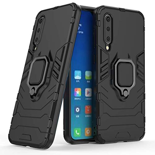 Kompatibel mit Xiaomi Mi 9 SE Hülle, Ring Ständer Magnetischer Handyhalter Auto Hülleme Schutzhülle Hülle für Xiaomi Mi9 SE (Schwarz)