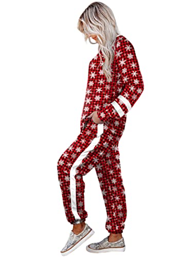 Image of Aloodor Sweatsuit for Women 2 Piece Outfits for Womens Crewneck Sweatshirts Pullover