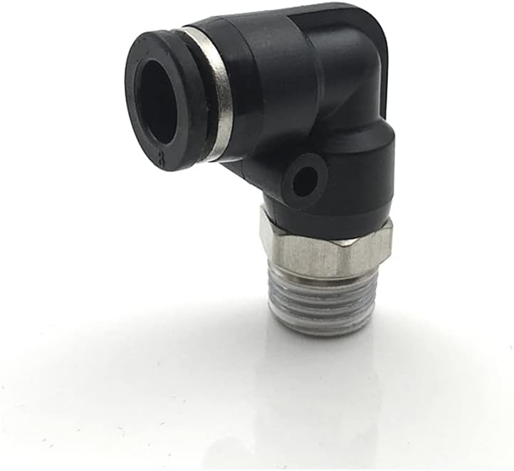 1PCS Black Pneumatic Quick Connector Hose Connector BSP Elbow Plug-in Connector,PL6-04