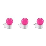 Orient Deco Plug n Play LED 0.5W All Night Worry-Free Lamp | Minimal Power Consumption Night Illuminator | 2 pin Socket Easy Plug in |BIS Approved | (Pink, Pack of 3)
