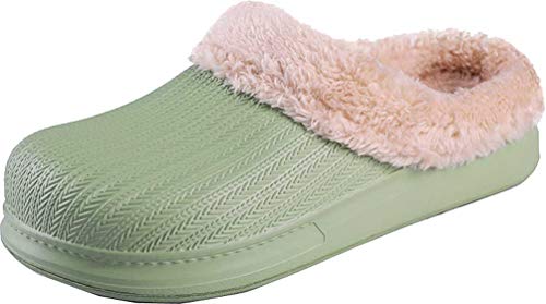 Winter Home Plush Slippers Cotton Warm Faux Fur Waterproof Slipper Indoor Anti-Slip Shoes for Women Men