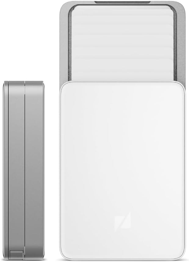 ZENLET The 3 Pro Max - Slim Minimalist Wallet for Men with Coin Pouch Front Pocket Wallet for Men RFID Wallet Double Sided Tap and Go Card Holder Wallet, Silver