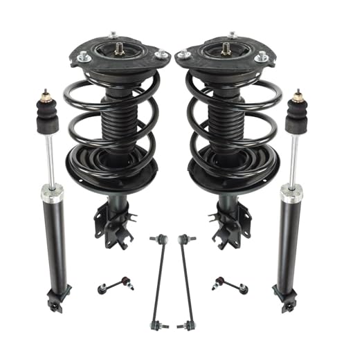 Image of TRQ Front and Rear Suspension Kit Complete Strut & Coil Spring Assembly Shock Absorber Sway Bar Stabilizer Link Compatible with 2009-2014 Nissan Maxima