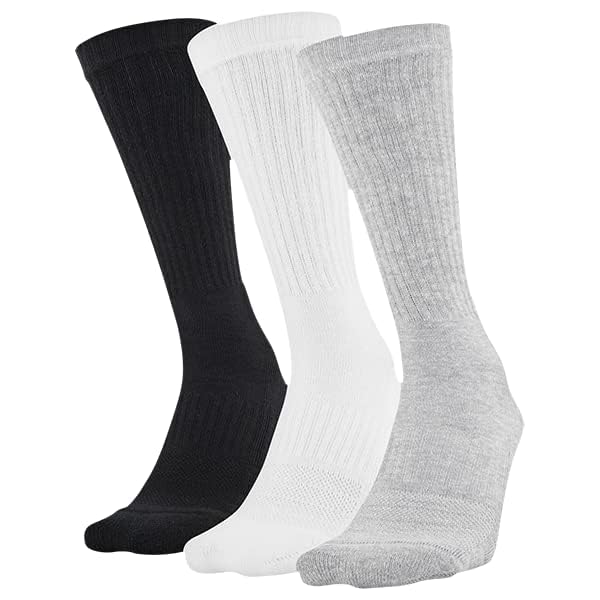 Image of Under Armour Unisex Adult Training Cotton Crew Socks (Multipairs)