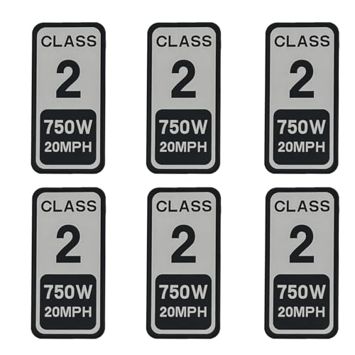 Powallon 6 Pcs Class 2 Vinyl Labels
