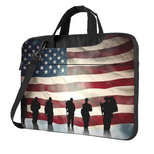 Sacoche pour ordinateur portable imprimé USA pour le bureau