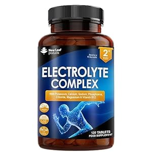 Electrolytes Tablets – High Strength Electrolyte Tablets Rehydration Tablets – With Potassium, Calcium, Sodium, Phosphorus, Chloride, Magnesium & Vitamin B12 Fasting Keto Electrolytes Vegan Made In UK