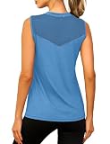 Memouniva Camiseta Tirantes Deportiva para Mujer Camisetas sin Mangas Yoga Fitness Top Deportivo Mujer