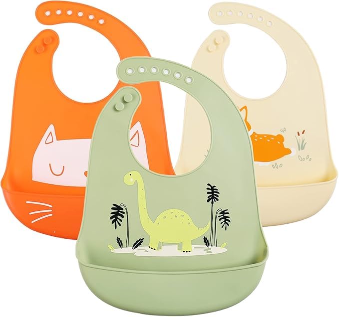 TONY STARK Mess Free Silicone Bib for Baby, Soft & Comfortable Baby Essentials Item for Feeding & Weaning Adjustable Baby Apron Baby Items