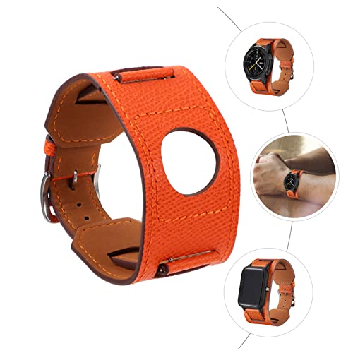 CHILDWEET Strap Wrist Watch Bands for Men Orange Bracelet Leather Bracelets Silicone Watch Bands Watch Bands for4