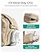 BAGSMART Puffy Water Bottle Crossbody Bags for Women, Small Cross body Purse With Bottle Holder, Hobo Handbag for Travel, Lavender Gray