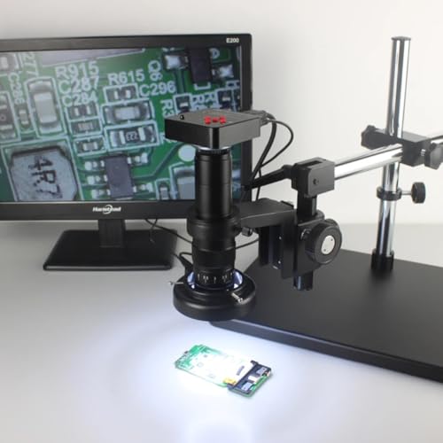 Lente objetivo para cámara de microscopio industrial con enfoque ajustable tipo C 2