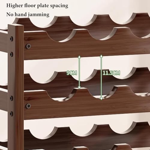 Soporte para botellas de vino de madera, 16 botellas miniatura 4