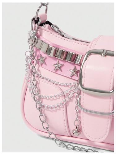 Image of Verdusa Women's Y2k Purse Star Embroidery Cute Shoulder Bag Y2k Accessories