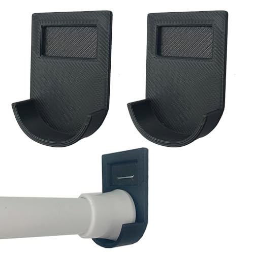 AllBright 穴が目立たない つっぱり棒落下防止パーツ つっぱり棒 落下 防止 収納 耐荷重5kg 突っ張り棒 フック 掛け 賃貸 石膏ボード ホチキス止め