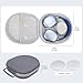 Smart Case for AirPods Max with Sleep Mode, Travel-Ready Hard Headphone Protective Carrying Case with Accessories Mesh Pocket & Clear Earpad Covers -Grey