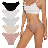 Jaywan Womens Seamless Bikini Cheeky Underwear No Show Hipster Breathable Stretch Invisibles Panties
