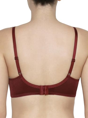 Image of Triumph International Minimizer Women Bra Wired Non Padded High Support Big Cup Lingerie Visual Bust Reduction Comfort Bra Floral Lace Full Coverage Shapewear Wide Straps & U-Back Support Pack of 1