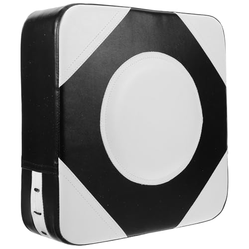 Luxshiny Colchoneta de Boxeo para Pared 30x30 Cm en Negro y Blanco, Almohadilla Engrosada Anti-impacto para Entrenamiento de Kickboxing y Artes Marciales, Protección para Pared sin