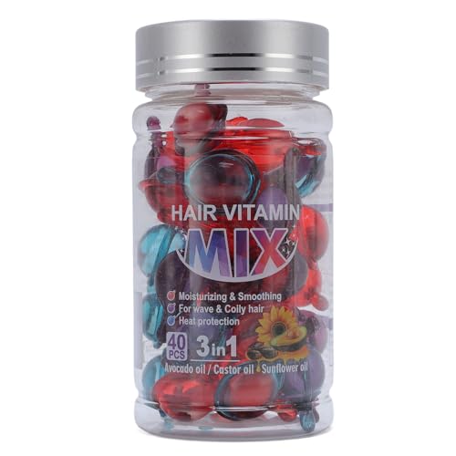 Hair Vitamin Mix Capsules Hair Moisturizing Capsules for Deep Nourishment and Shine 40 Capsules