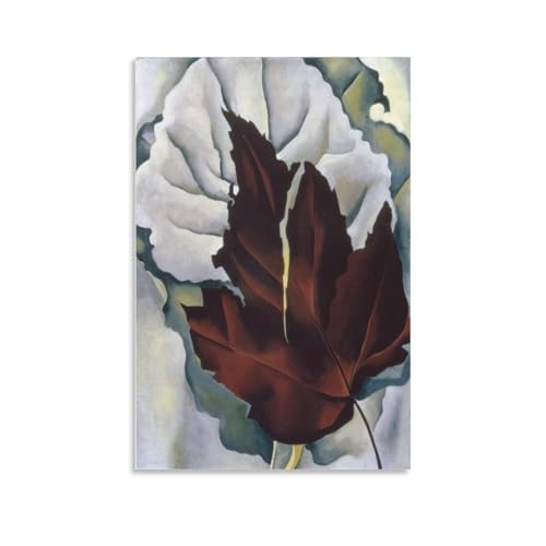Art impression murale Georgia O'Keeffe motif feuille décoration de chambre affiche 40x60
