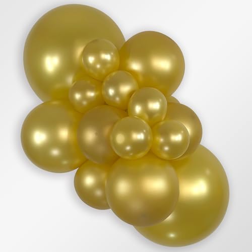 Image of Sempertex Metallic Gold Balloons, Latex, 11 Inch, 25 Pcs